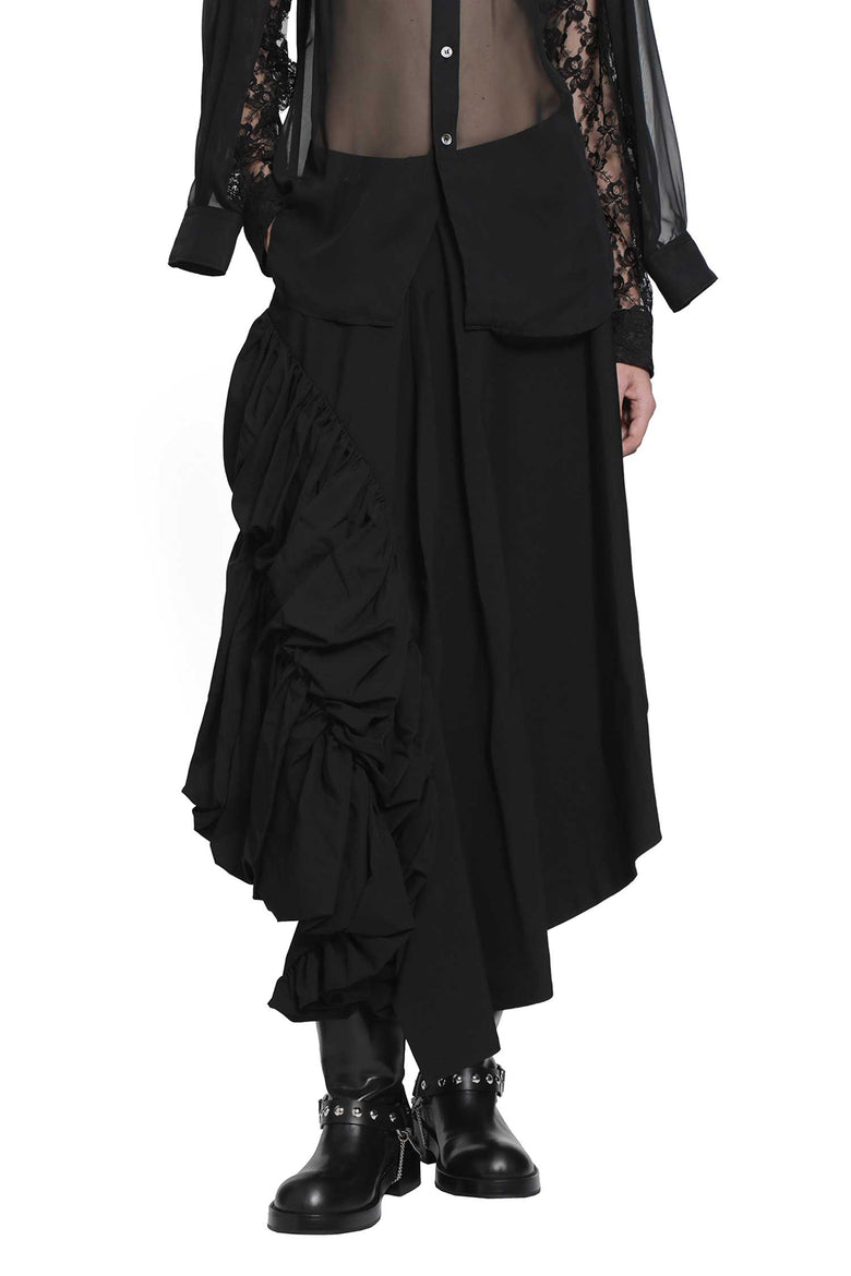 COMME DES GARCONS Draped Wool Skirt woman