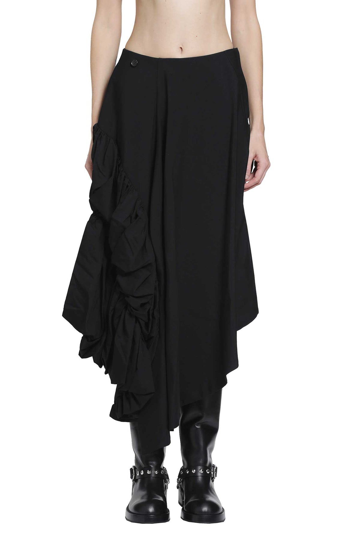 Draped Wool Skirt