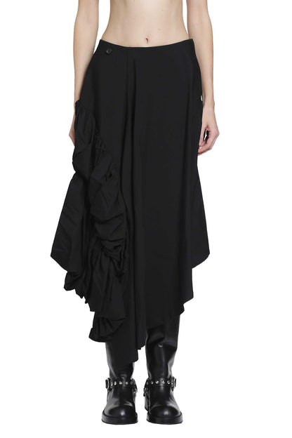 Draped Wool Skirt