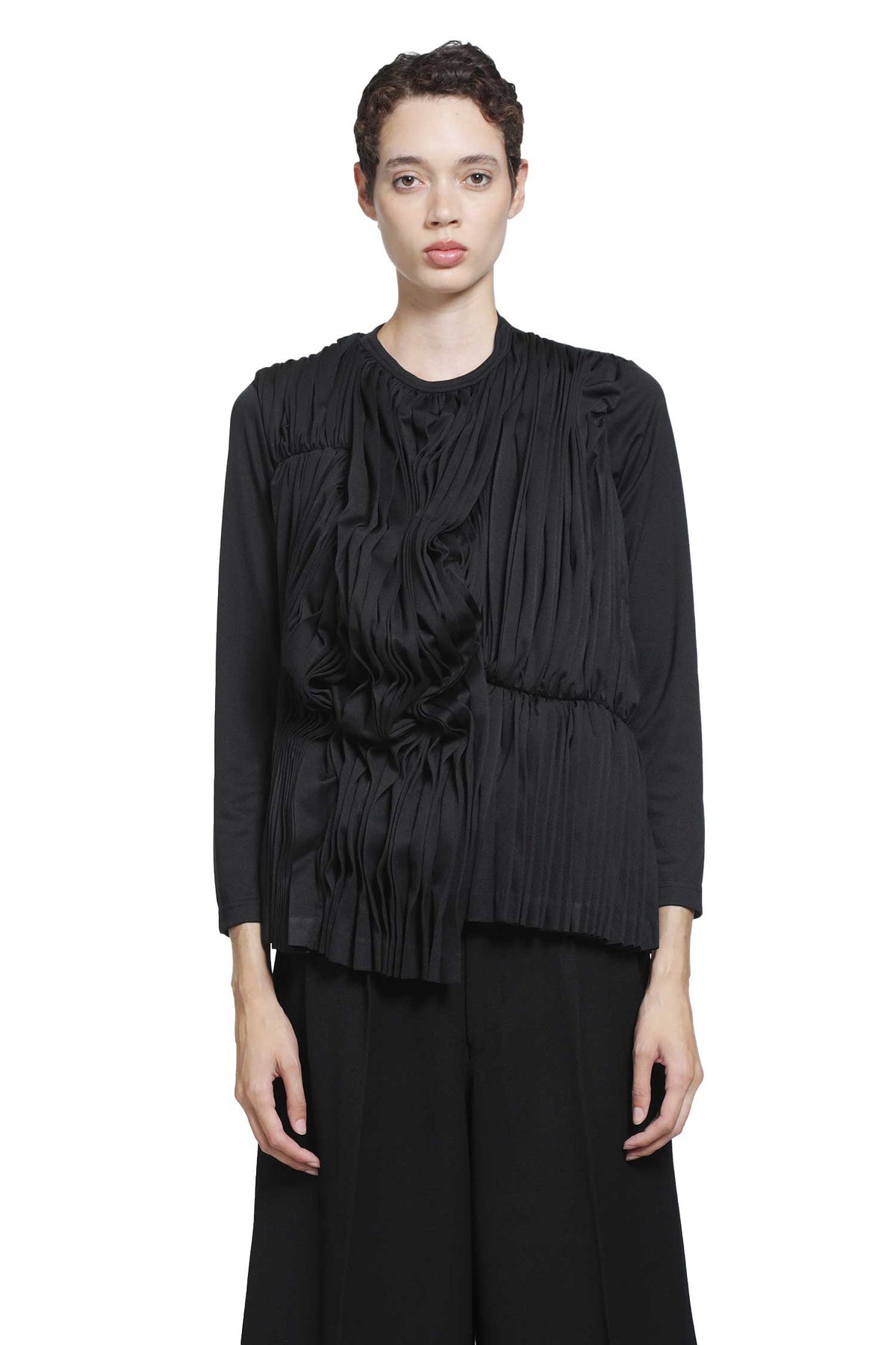 COMME DES GARCONS Pleated Nylon Top woman