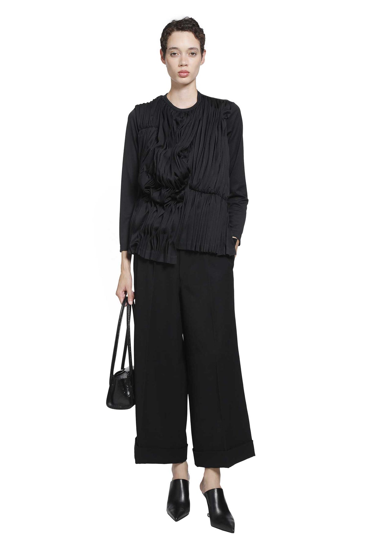 COMME DES GARCONS Pleated Nylon Top woman
