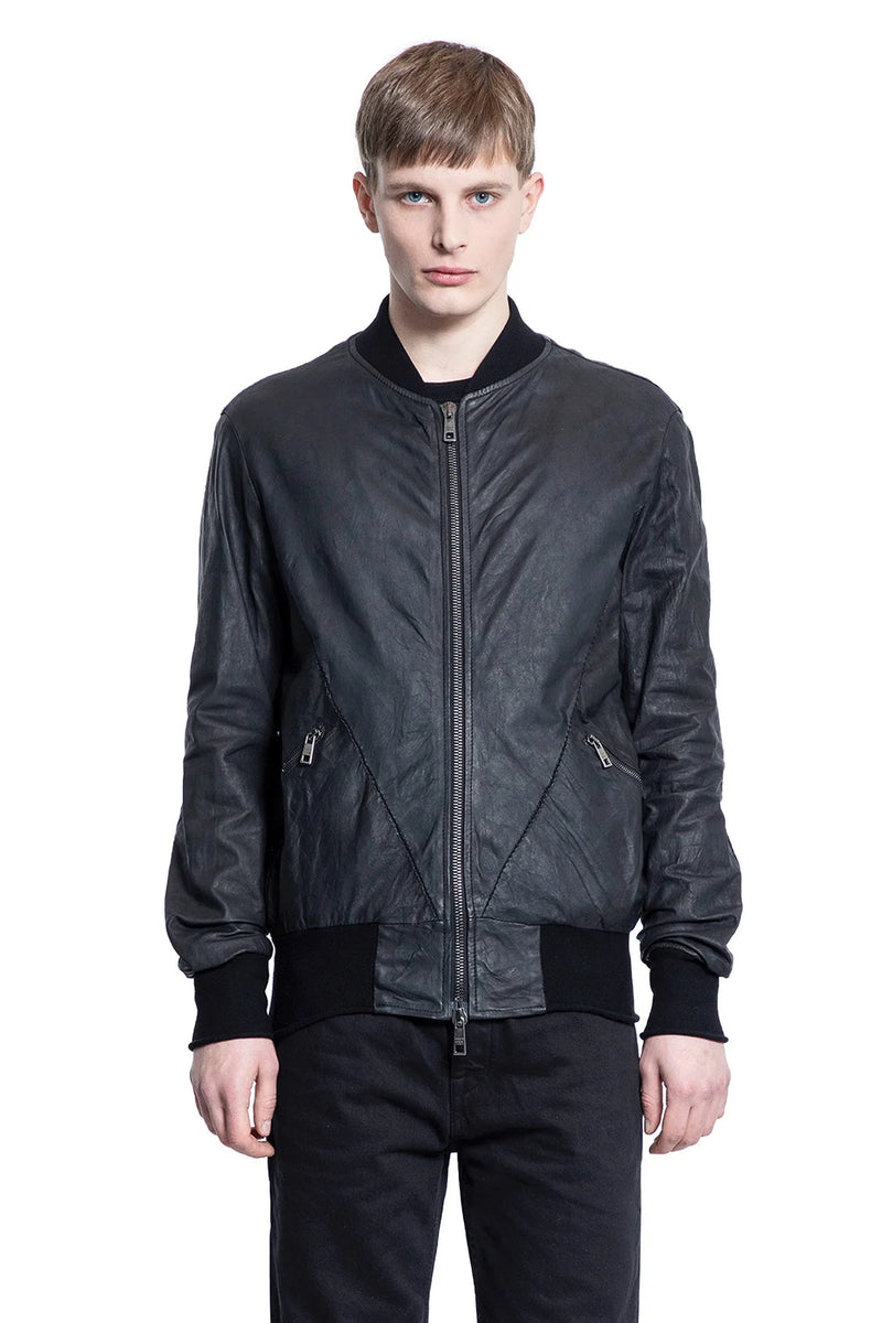 Matte Lambskin Bomber Jacket - Antonioli.eu