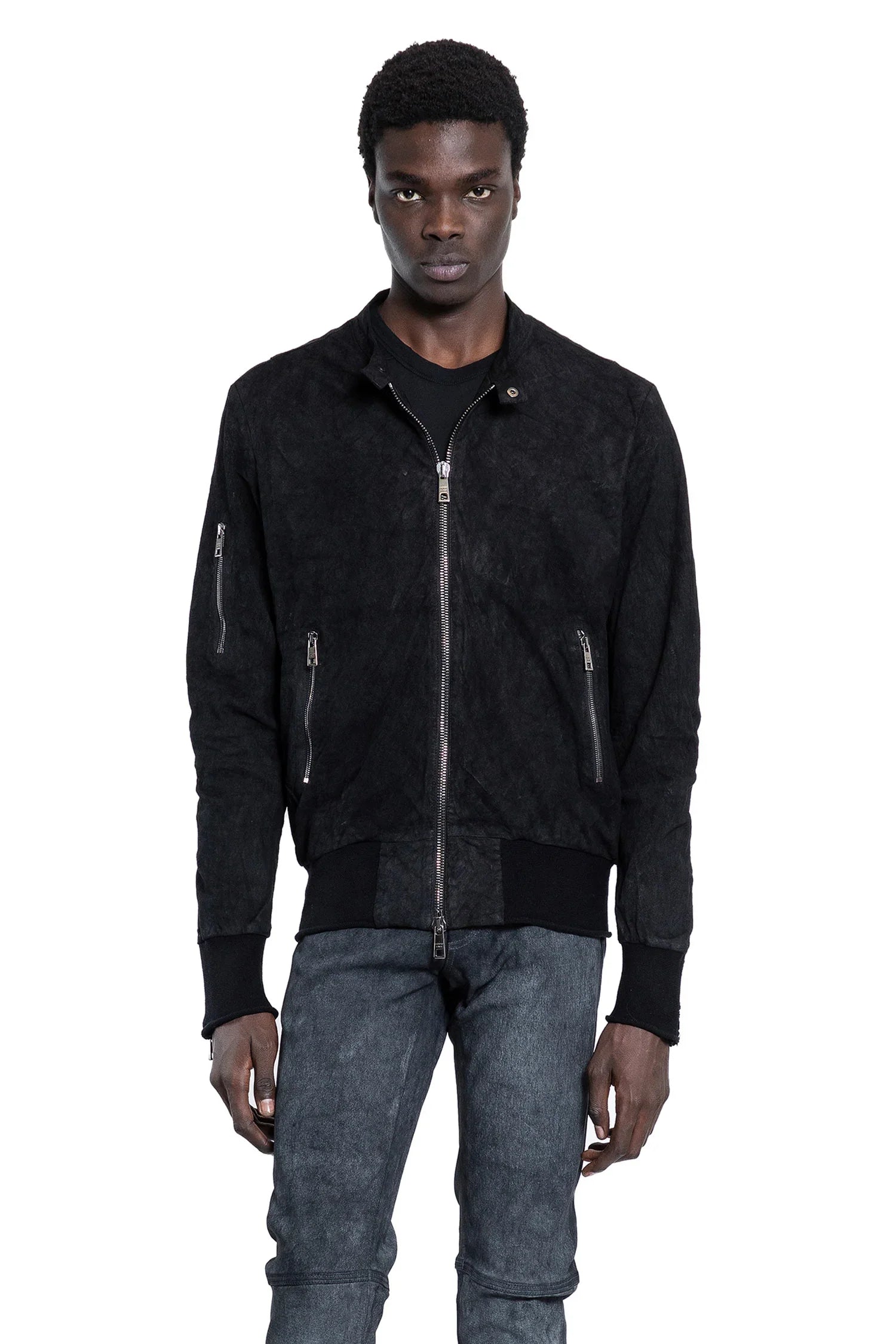 Vegetal Nubuck Biker Jacket - Antonioli.eu