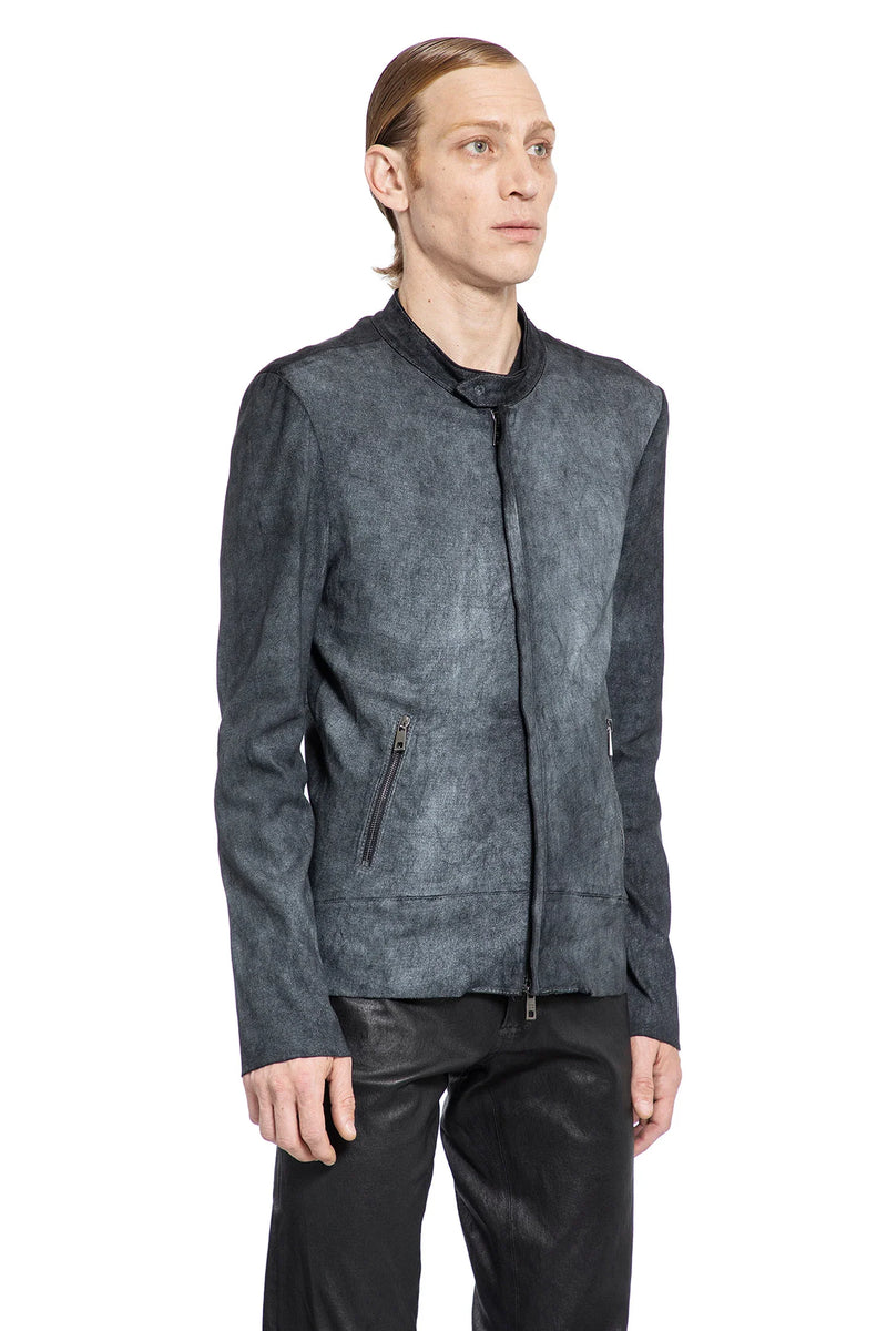 Coated Stretch Lambskin Biker Jacket - Antonioli.eu
