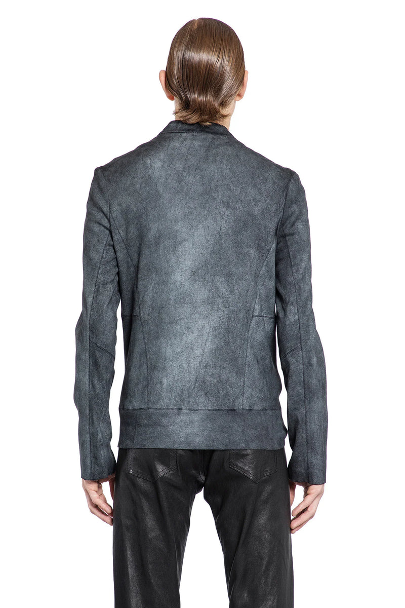Coated Stretch Lambskin Biker Jacket - Antonioli.eu