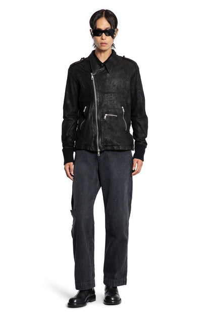 Waxed Lambskin Biker Jacket