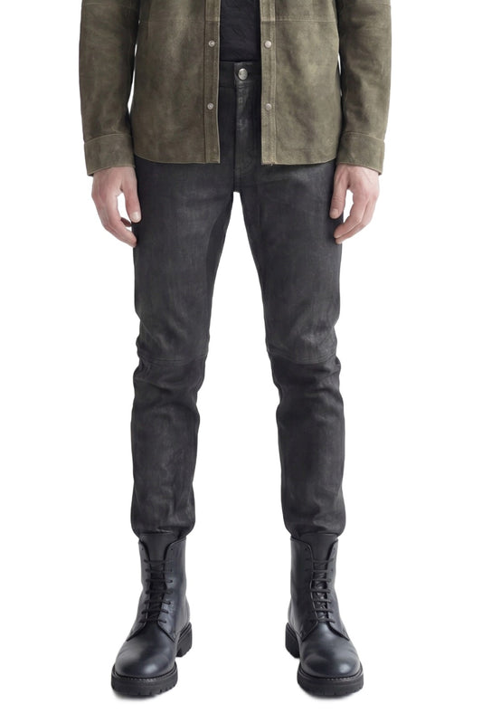 5 pocket Skinny Pants in Lambskin