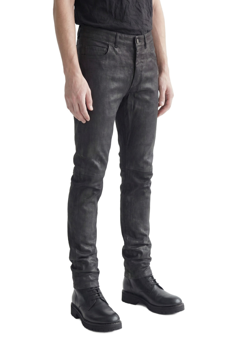 5 pocket Skinny Pants in Lambskin