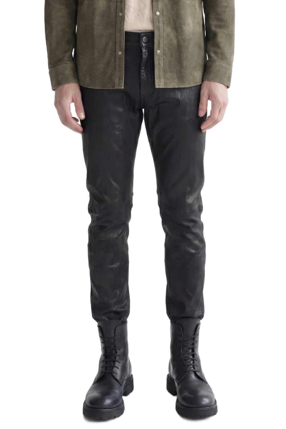 GIORGIO BRATO 5 Pocket Pants in Lambskin man
