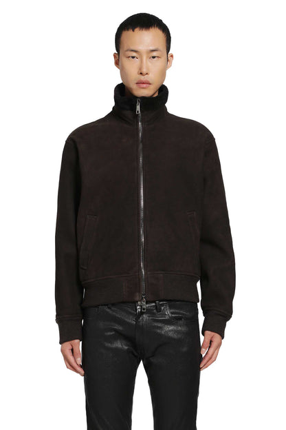 Zip-Up Leather Jacket