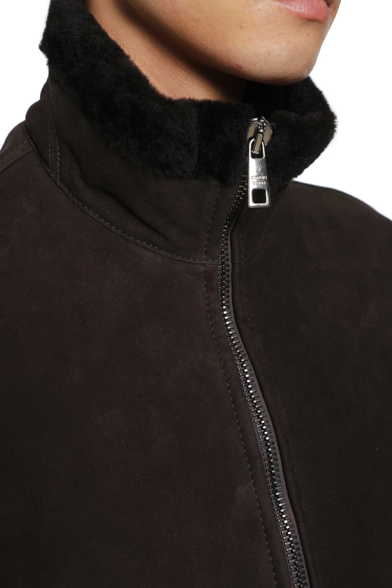 GIORGIO BRATO Zip-Up Leather Jacket man