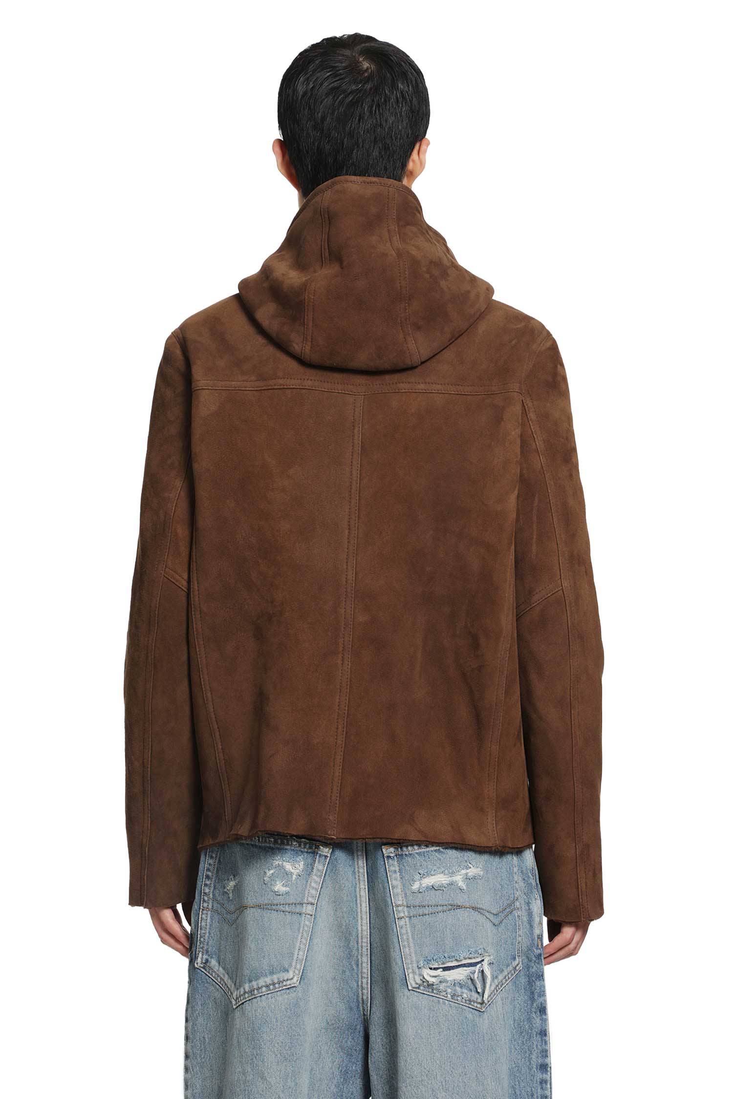 GIORGIO BRATO Hooded Suede Jacket man