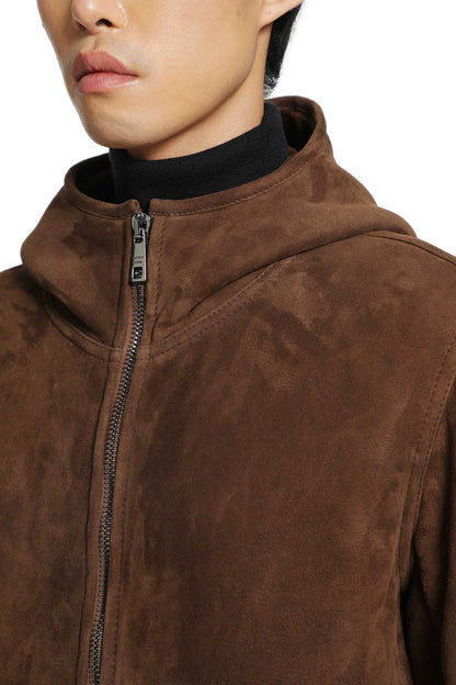 Hooded Suede Jacket
