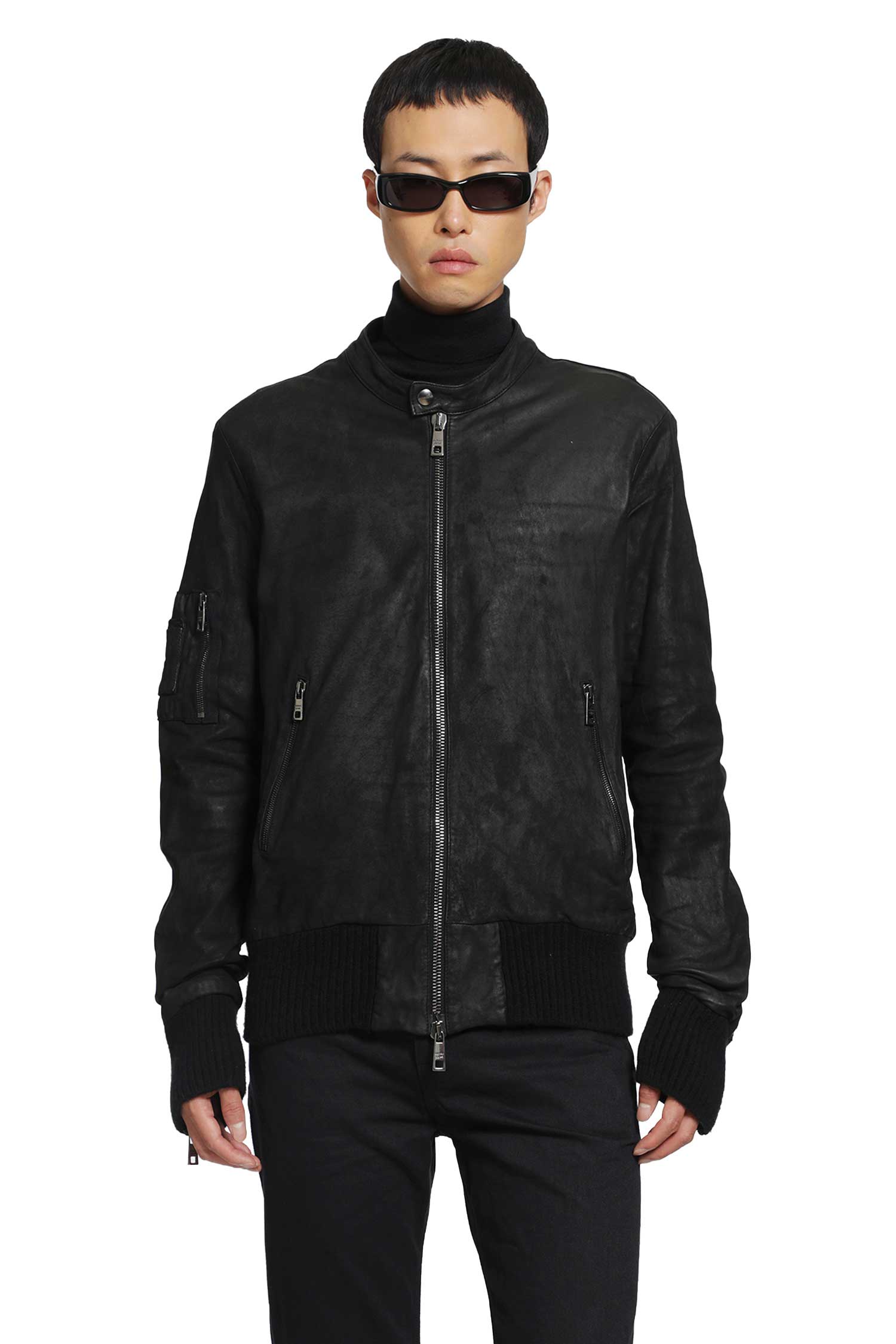 Nubuck Lambskin Bomber