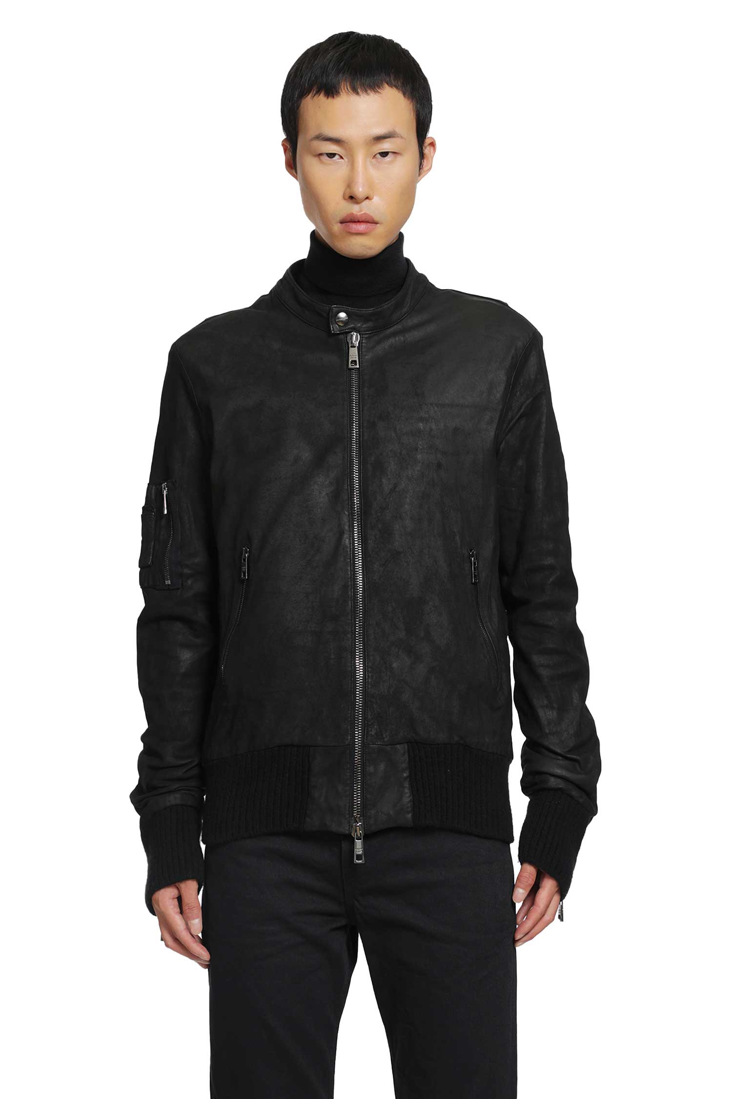 Nubuck Lambskin Bomber