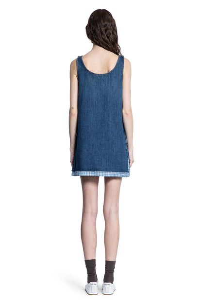 MIU MIU WOMAN BLUE DRESSES