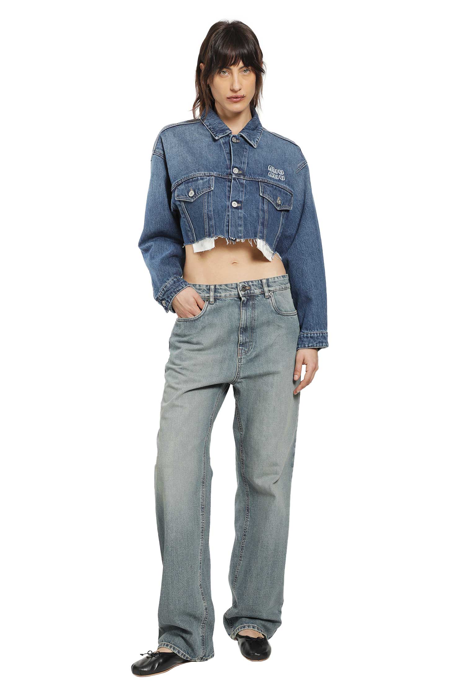 Denim Blouson Jacket