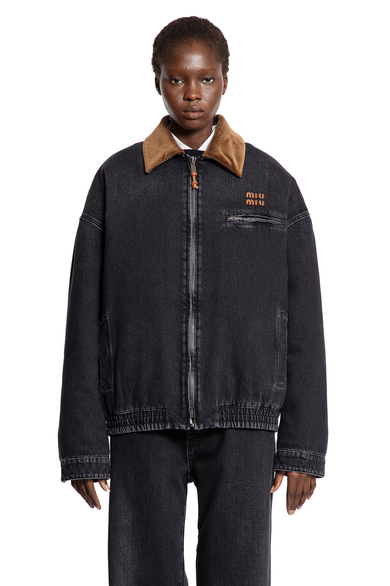 Denim and Corduroy Blouson Jacket