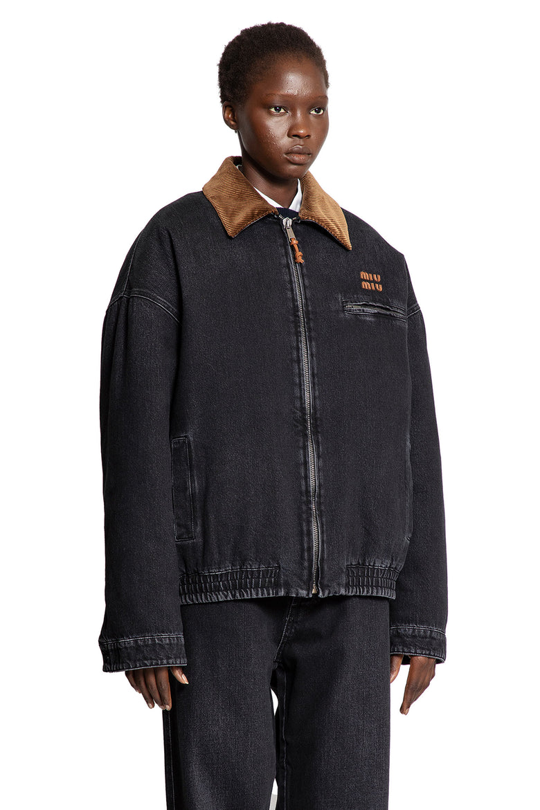 Denim and Corduroy Blouson Jacket