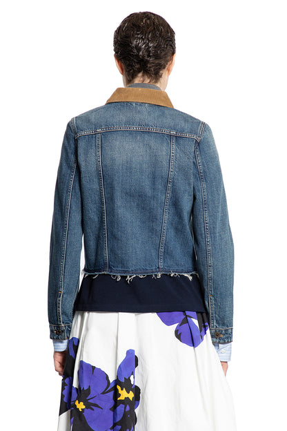 MIU MIU WOMAN BLUE JACKETS