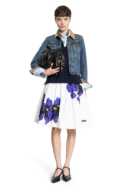 MIU MIU WOMAN BLUE JACKETS