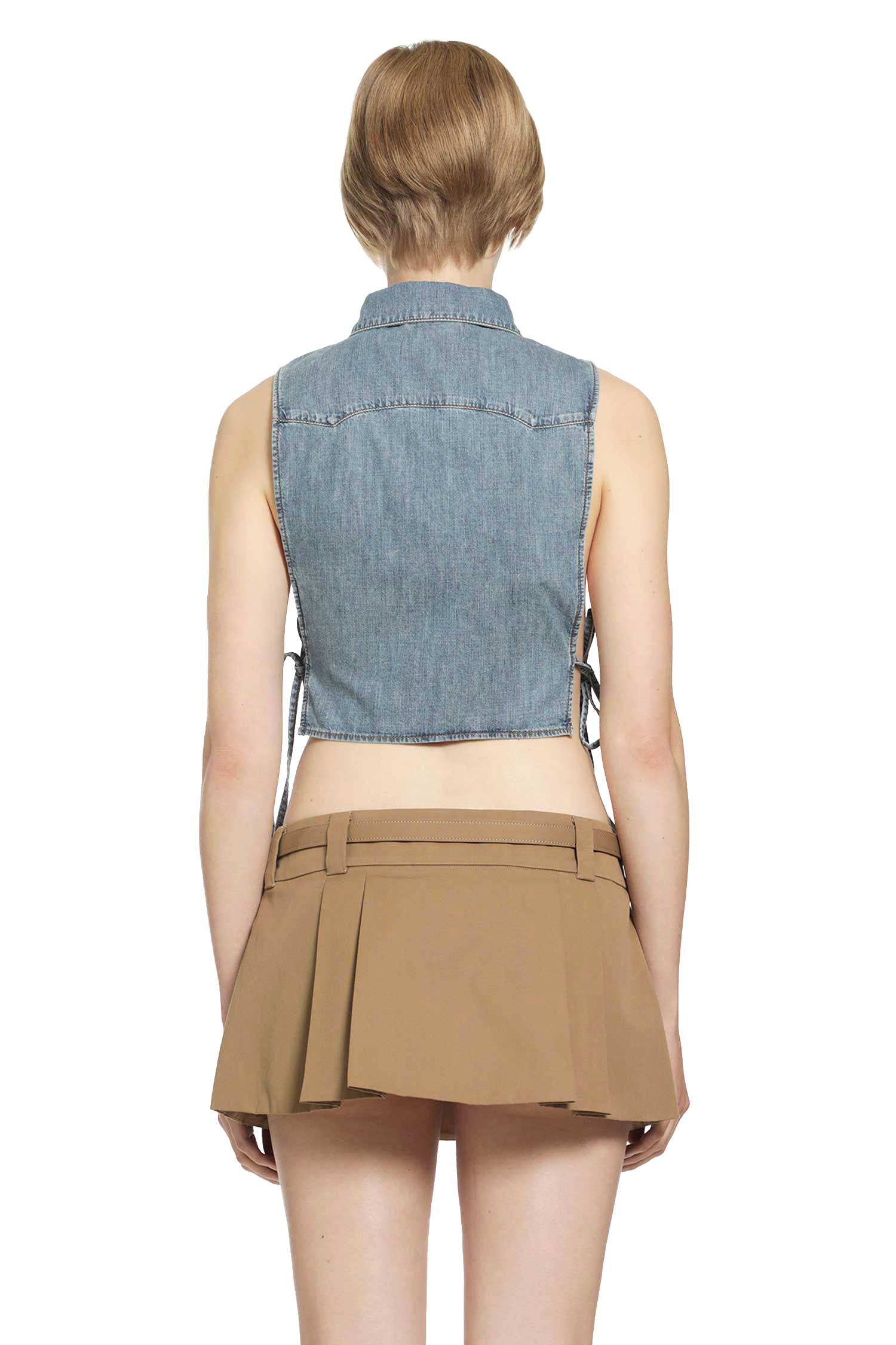 Cropped Chambray Shirt