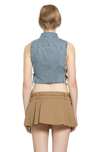 Cropped Chambray Shirt