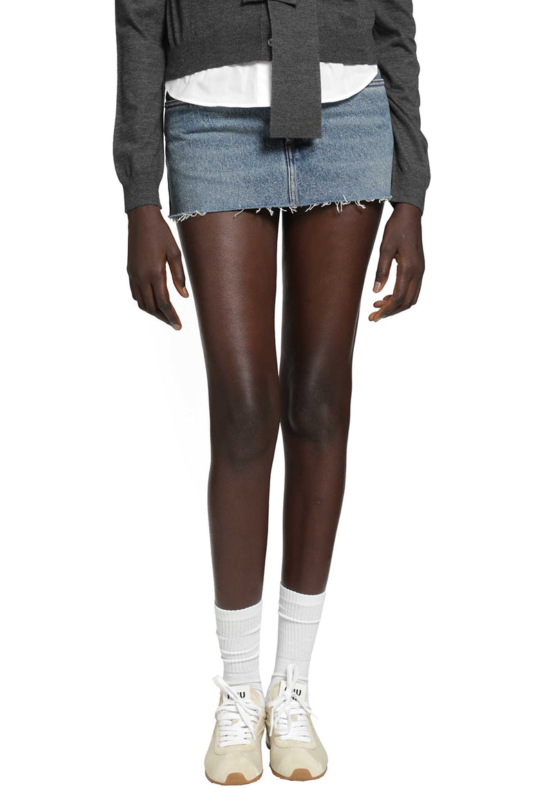 MIU MIU Denim Mini Skirt woman