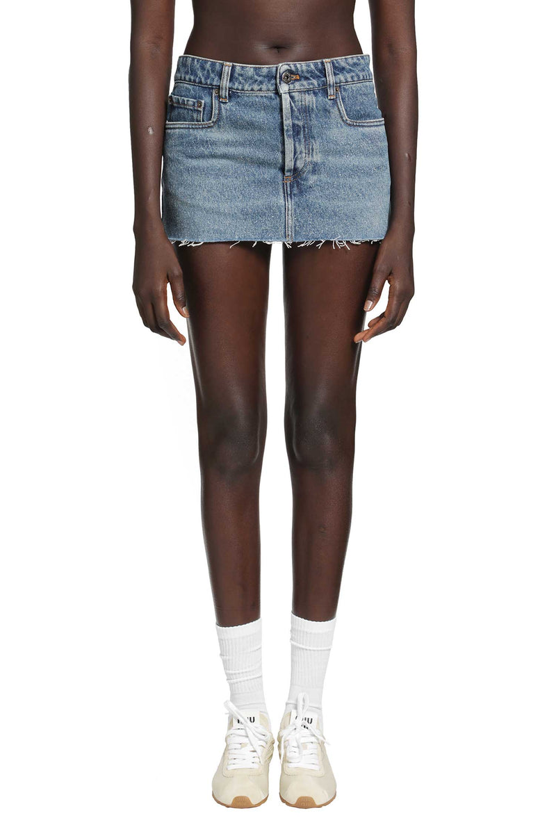 MIU MIU Denim Mini Skirt woman