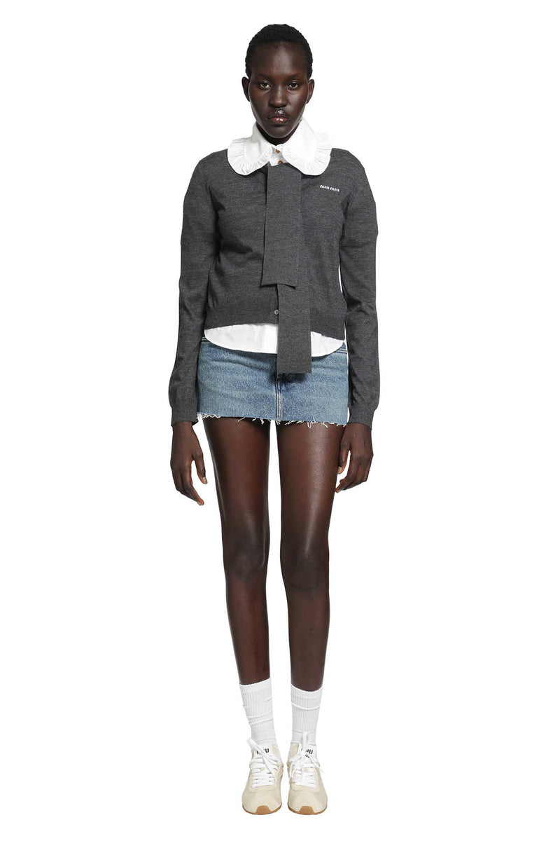 MIU MIU Denim Mini Skirt woman