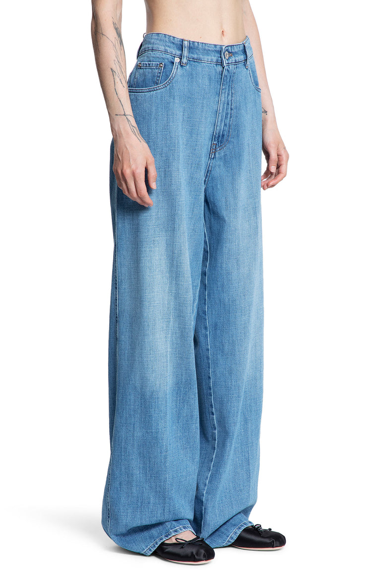 MIU MIU WOMAN BLUE JEANS