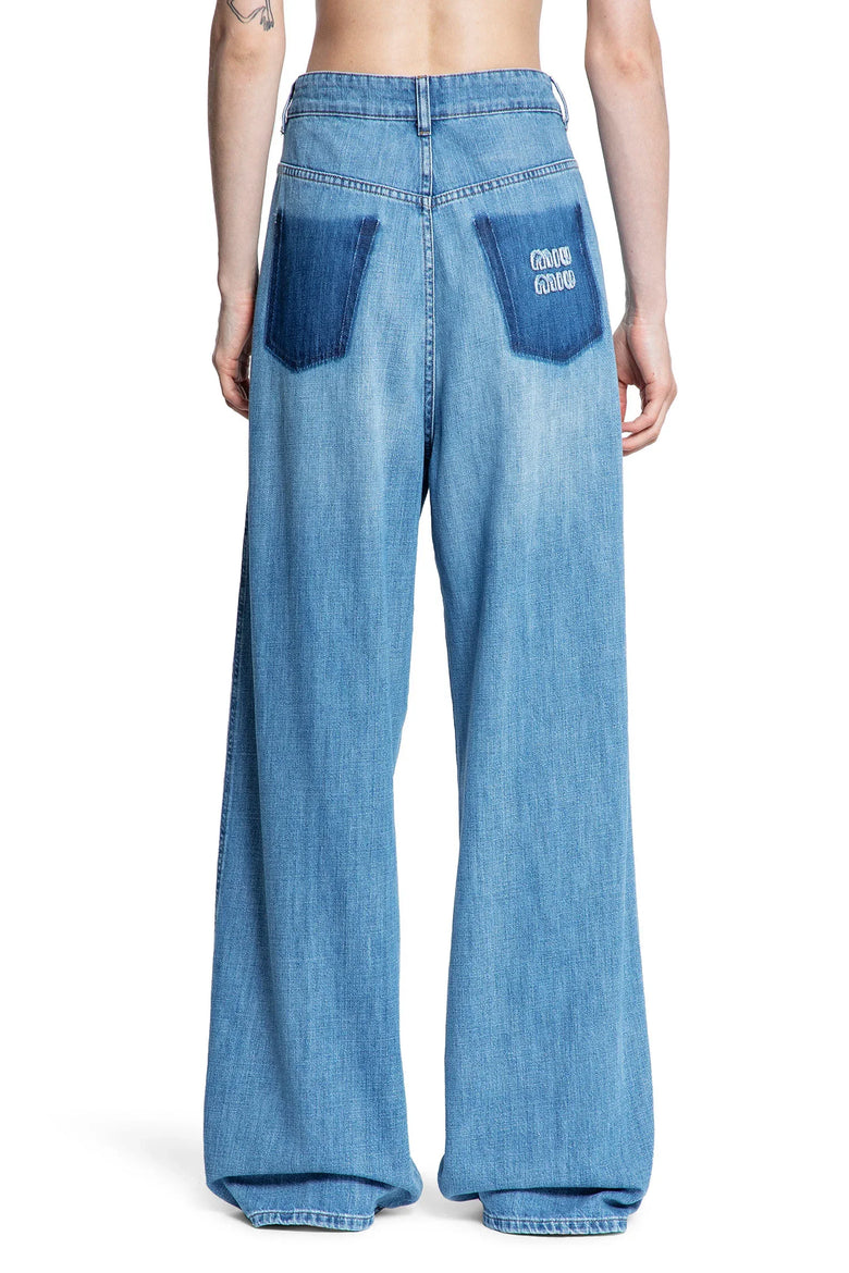 MIU MIU Washed Denim Jeans woman
