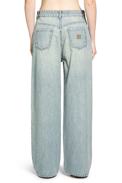 Chambray Wide Leg Pants