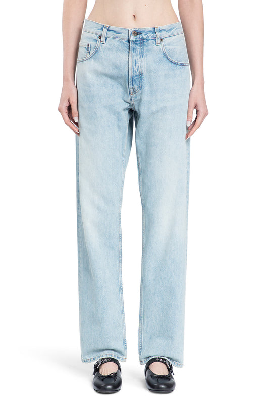 MIU MIU WOMAN BLUE JEANS