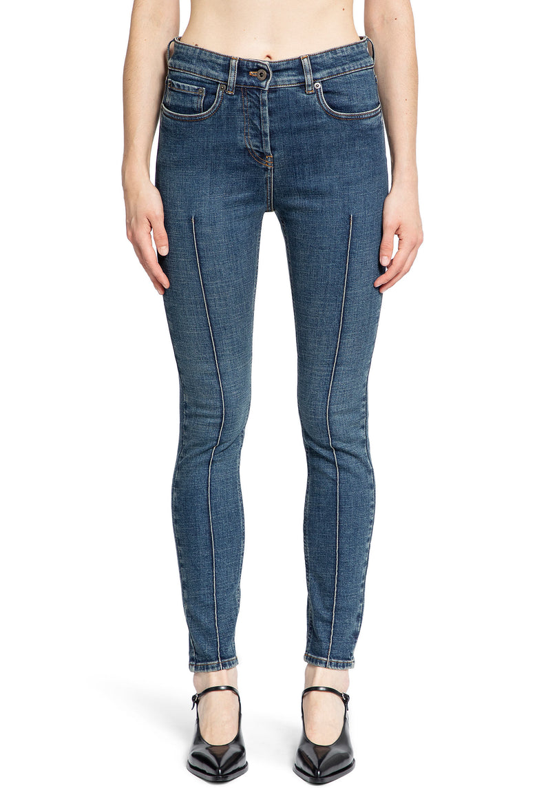 MIU MIU WOMAN BLUE JEANS