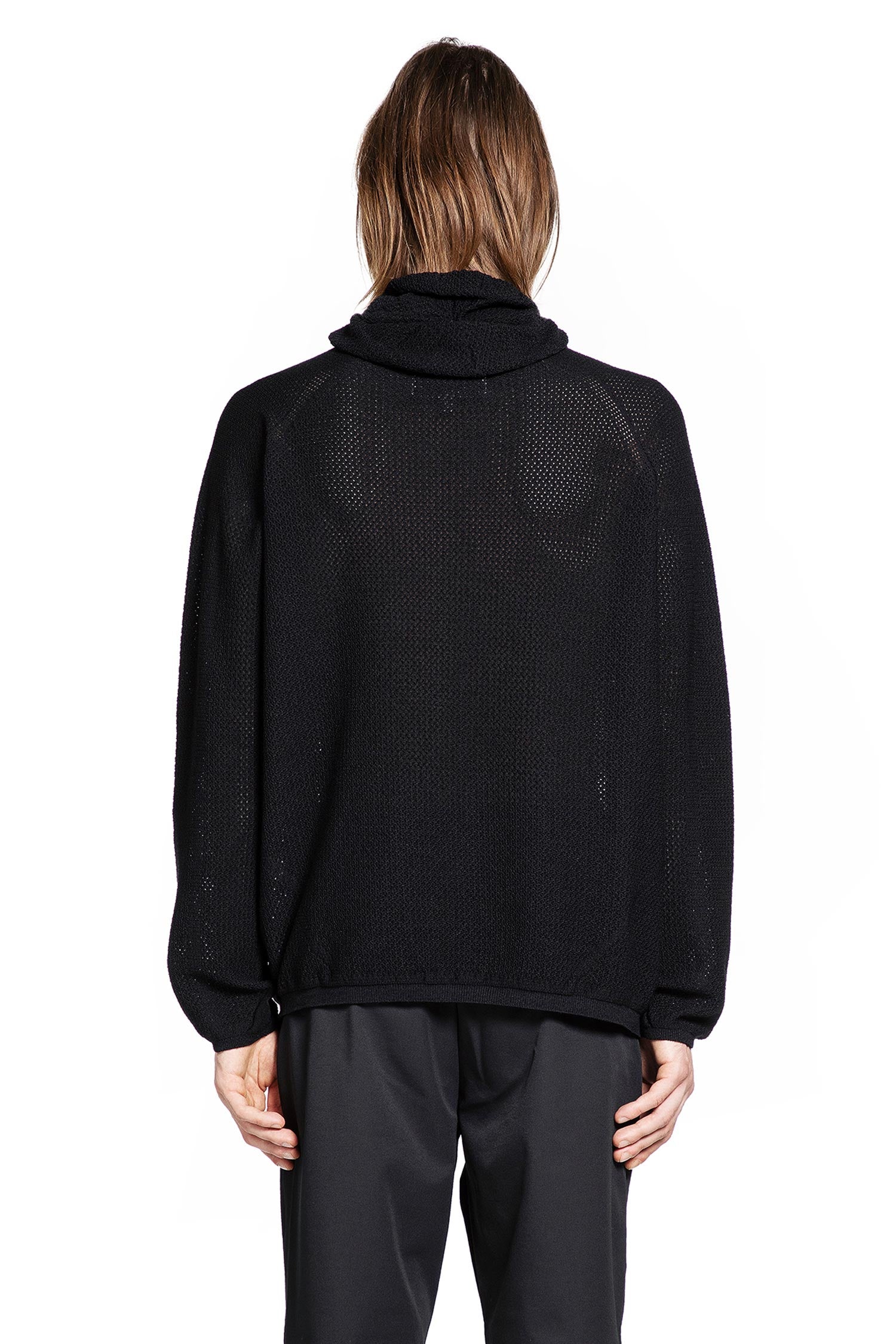 0 Perforated Wholegarment Knit Top