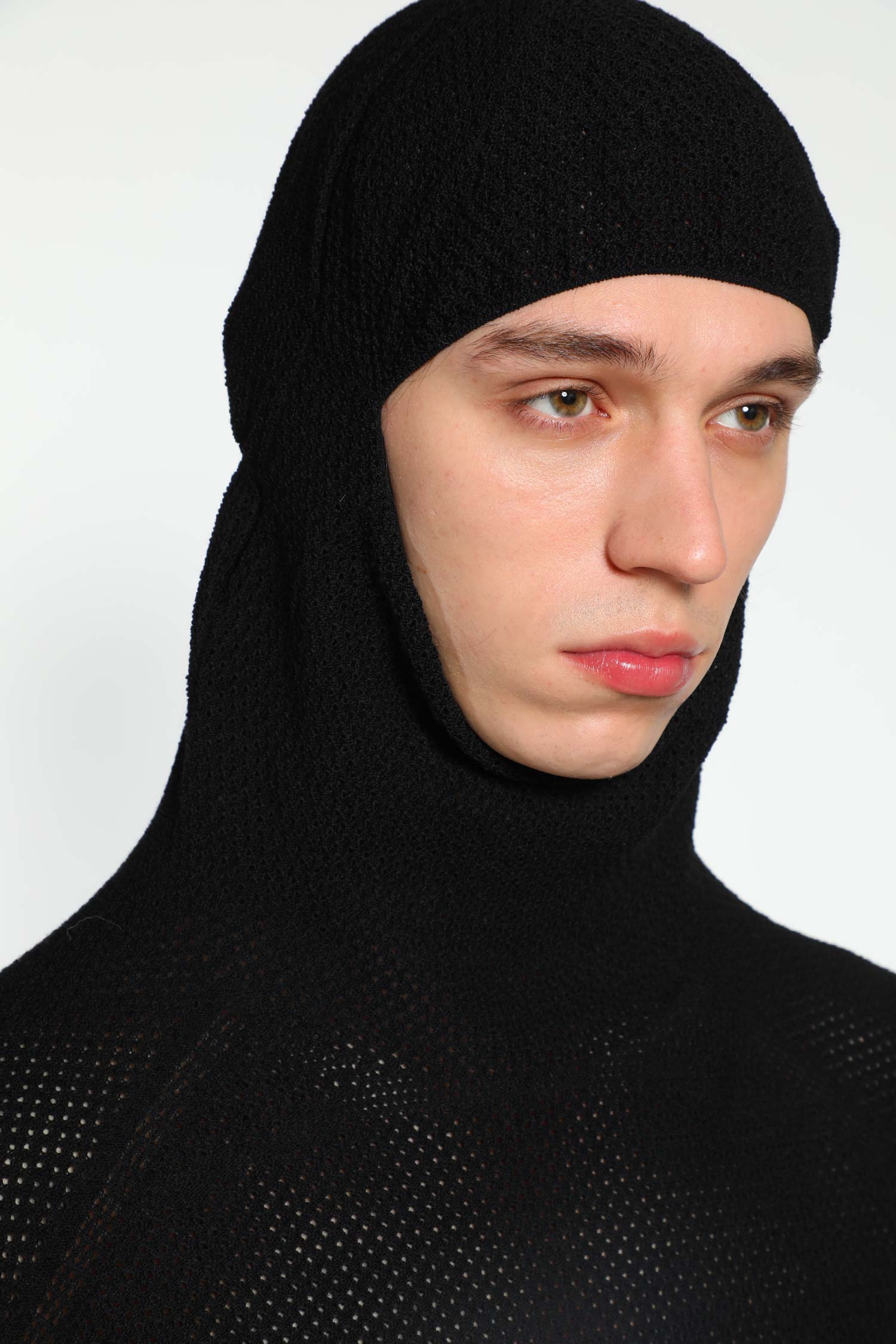 0 Perforated Wholegarment Knit Top