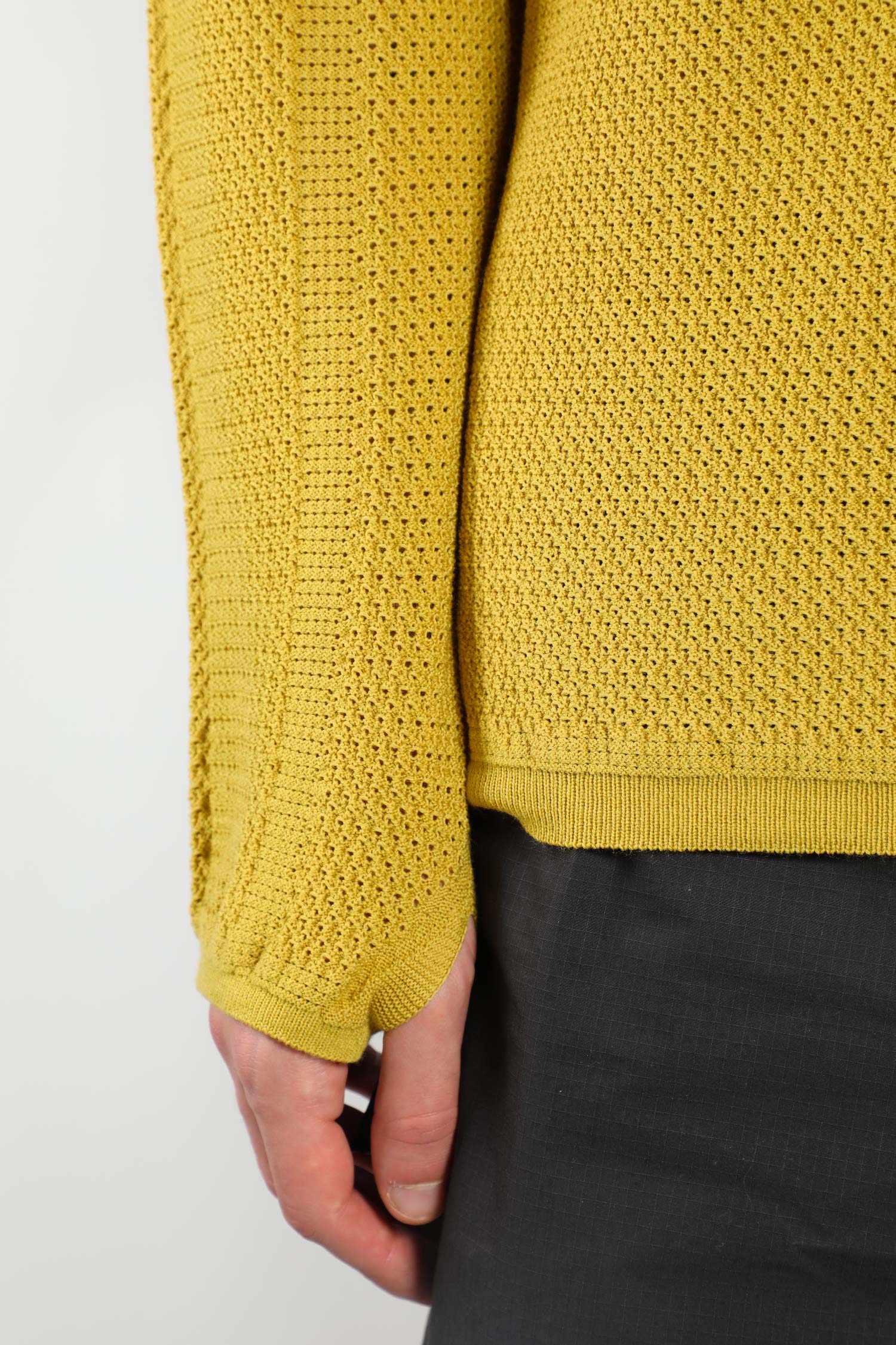 0 Perforated Wholegarment Knit Top