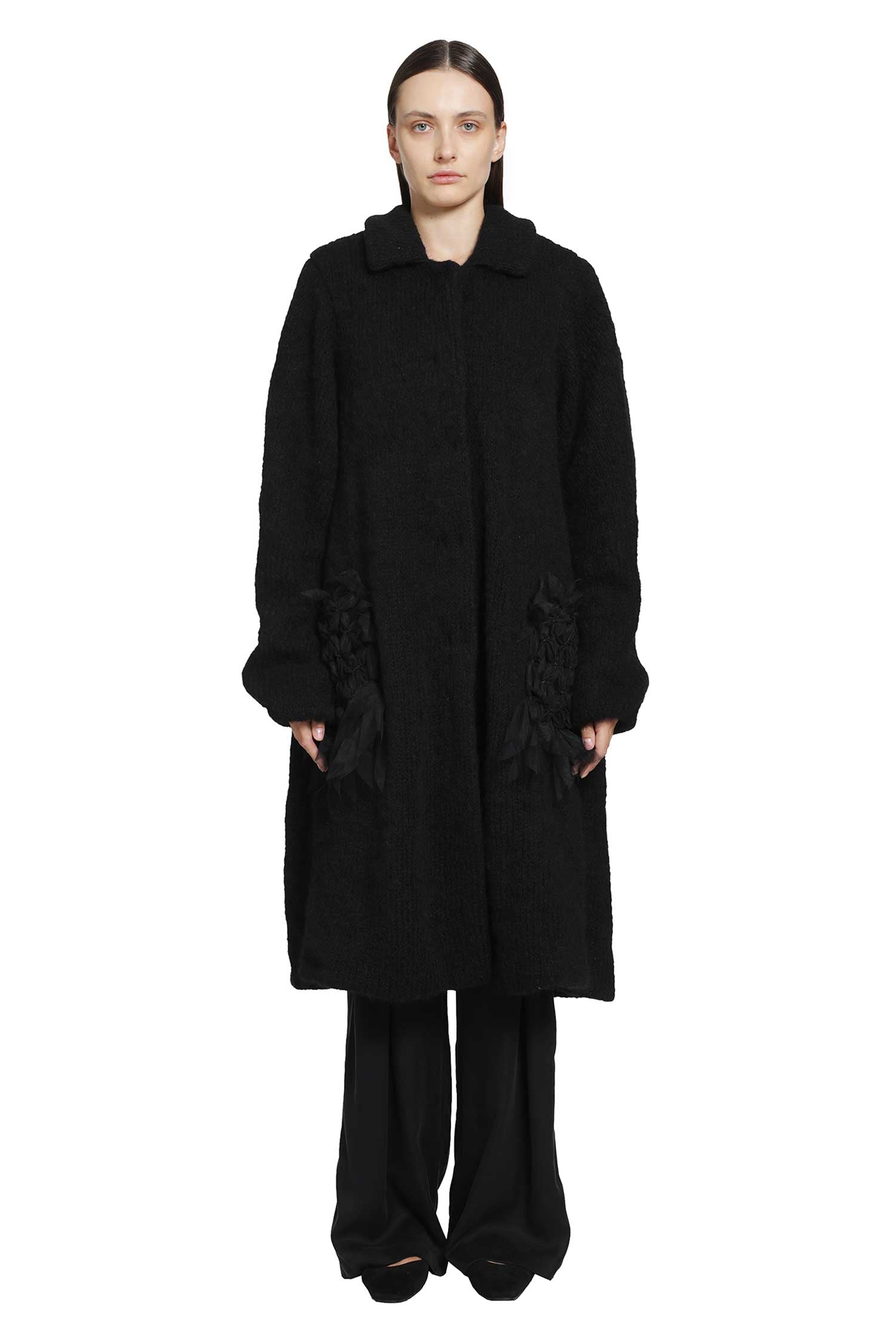 Annie Alpaca Hand-Knit Coat