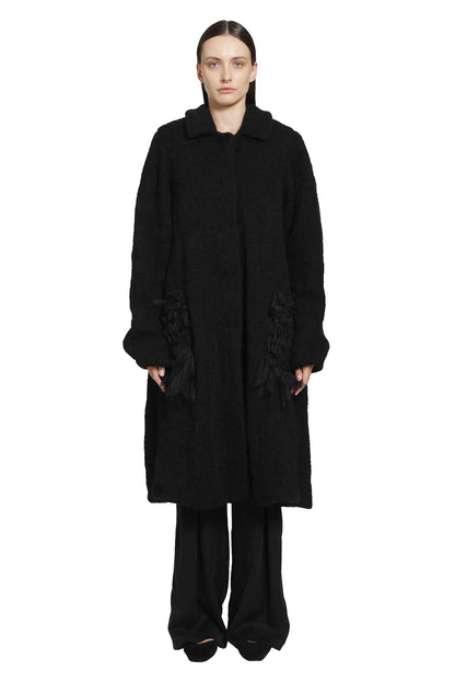 Annie Alpaca Hand-Knit Coat