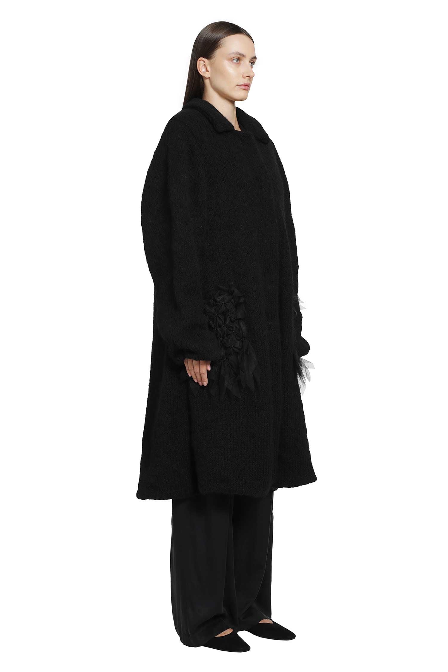 PAULINE DUJANCOURT Annie Alpaca Hand-Knit Coat woman