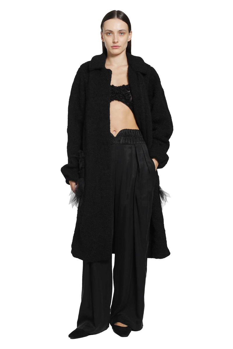 PAULINE DUJANCOURT Annie Alpaca Hand-Knit Coat woman