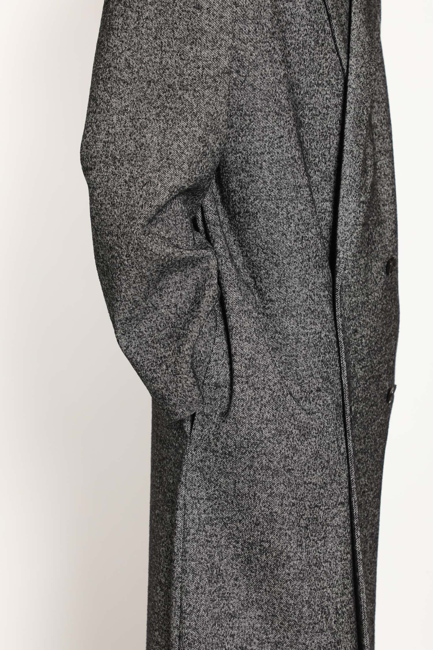 Wool Blend Double Breasted Coat