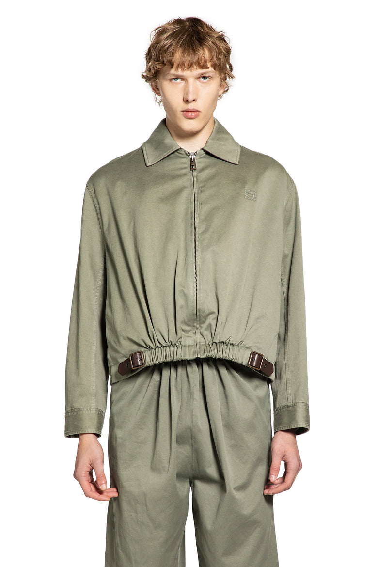 LOEWE MAN GREEN JACKETS