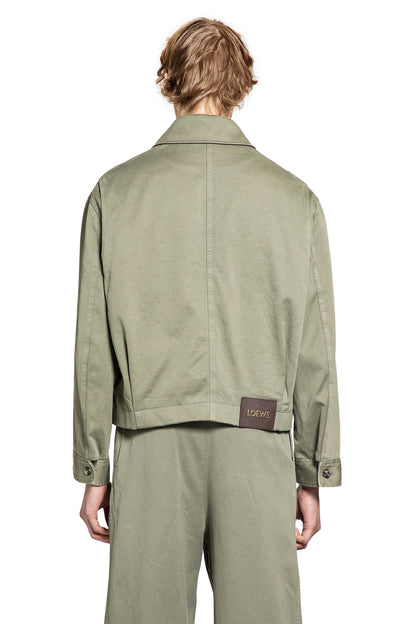 LOEWE MAN GREEN JACKETS