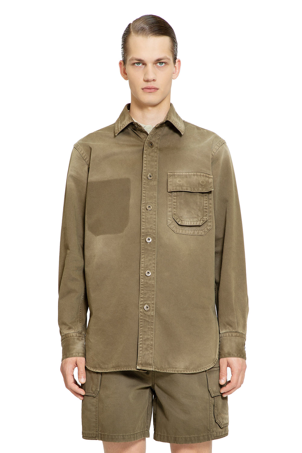 LOEWE MAN GREEN SHIRTS