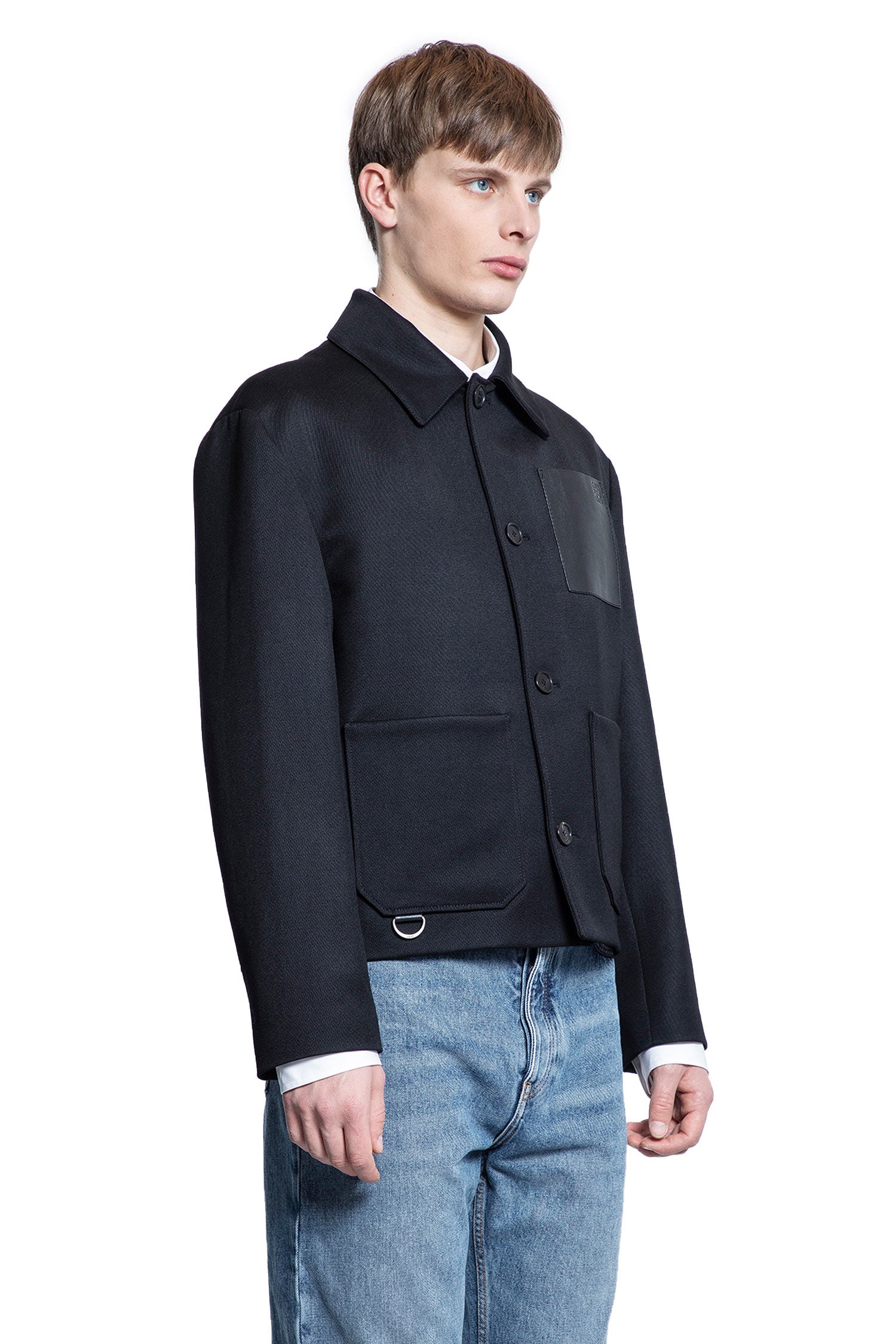 LOEWE MAN BLACK JACKETS