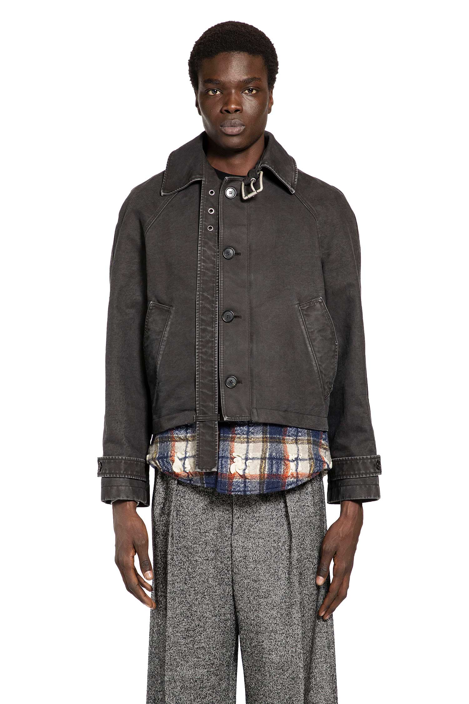 Belted Jacket in Cotton