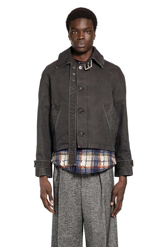 Belted Jacket in Cotton