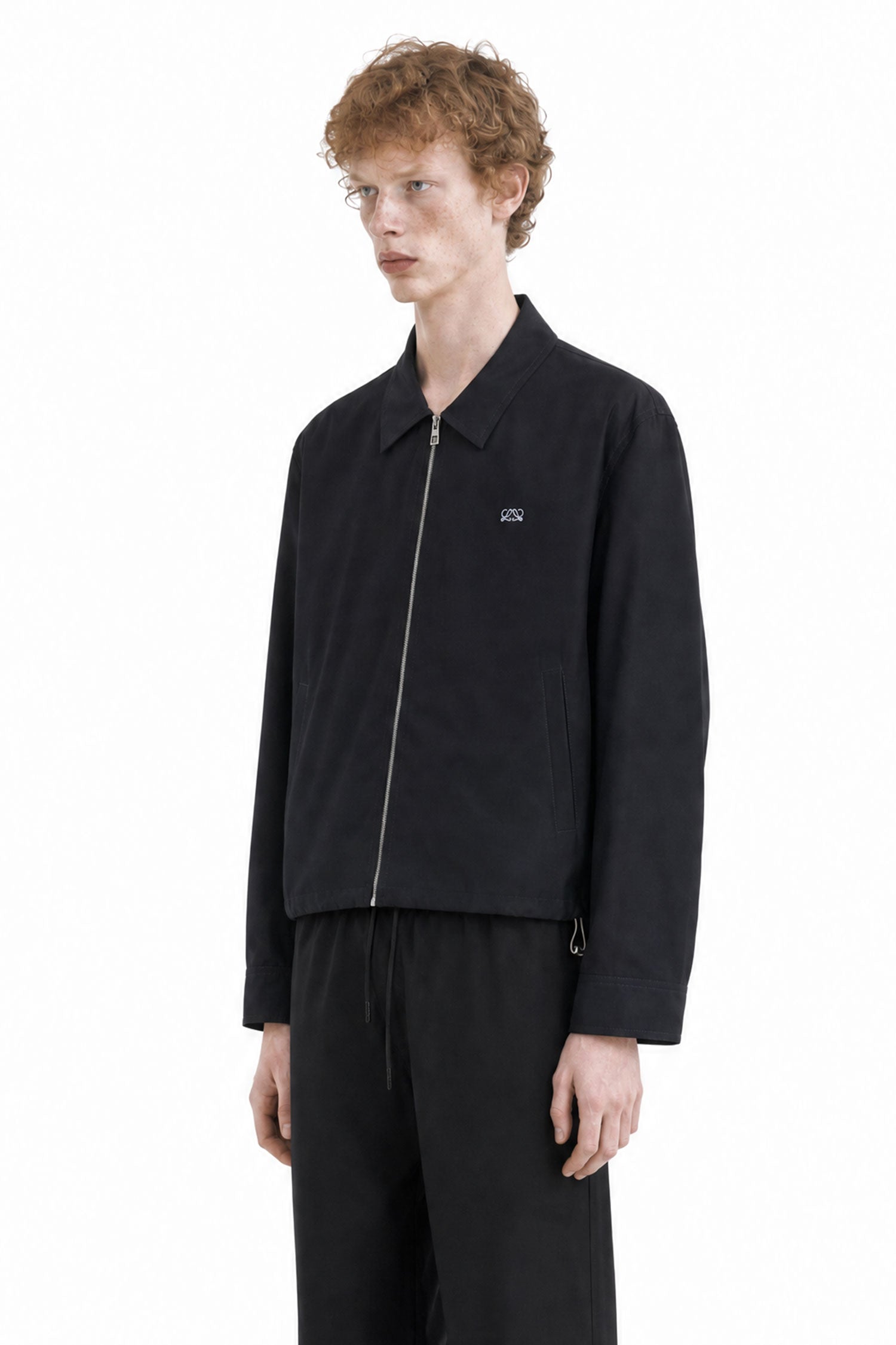 Zip-Up Jacket in Technical Cotton